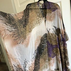 Gorgeous print Chiffon lingerie night robe